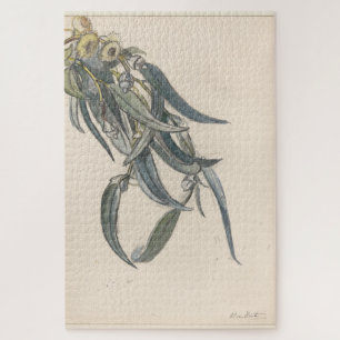 Bloeiende tak van een eucalyptus  jigsaw puzzle