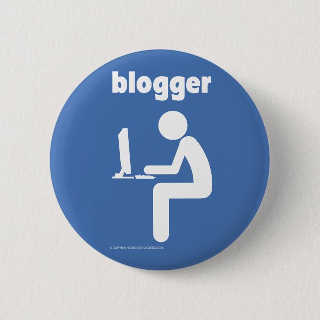 Blogger-colour 6 Cm Round Badge (Front)