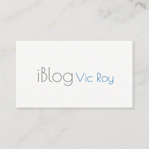 Blogger, Social Media, Follow Me Business Card