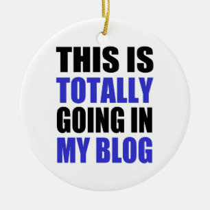 Blogging Ceramic Tree Decoration