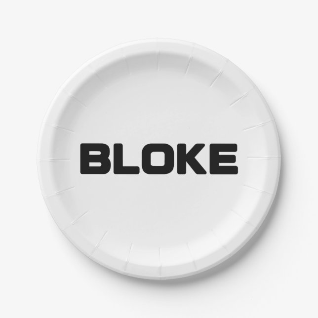 BLOKE PAPER PLATE (Front)