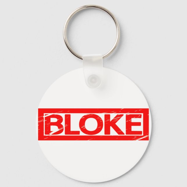 Bloke Stamp Key Ring (Front)