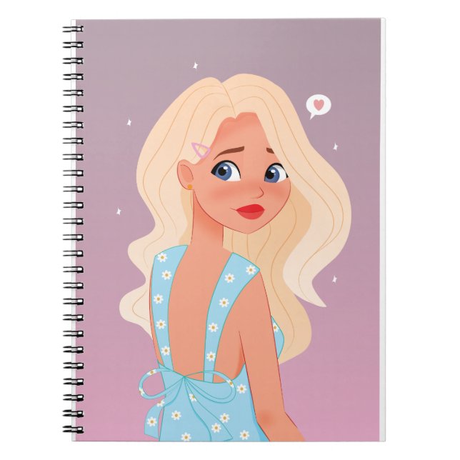 Blond in sundress notebook (Front)