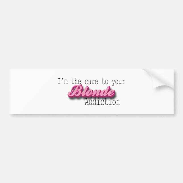Blonde Addiction Bumper Sticker (Front)
