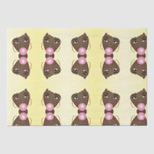 Blonde Afro, Popping Pink Bubblegum Tissue Paper