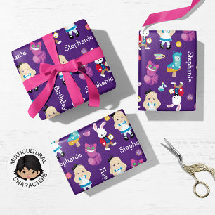 Blonde Alice's Adventures in Wonderland Wrapping Paper Sheet