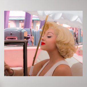 Blonde and the 50's poster