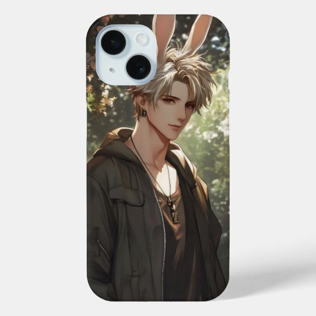 Blonde Anime Bunny Boy Case-Mate iPhone Case (Back)