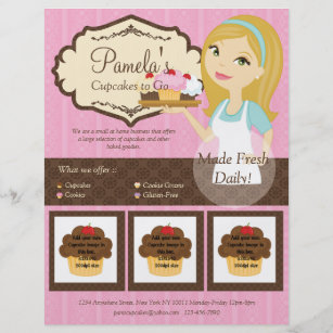 Blonde Baker Cupcake D12 Flyer with Photos D2