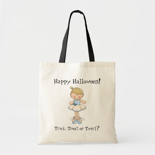 Blonde Ballerina Girl-Halloween Goody Bag (Front)