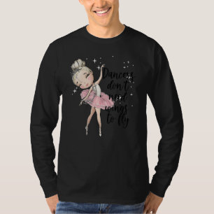 Blonde Ballet Dancer Girls Ballerina Dance Class W T-Shirt