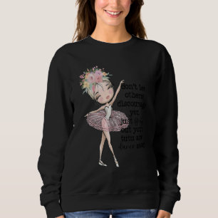 Blonde Ballet Dancer Girls Ballerina Tutu Kids Dan Sweatshirt