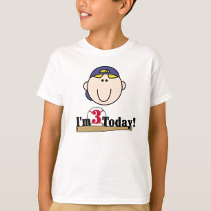 Blonde Baseball 3rd Birthday T-Shirt