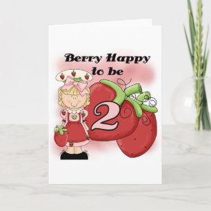 Blonde Berry 2nd Birthday Tshirts and Gifts Card