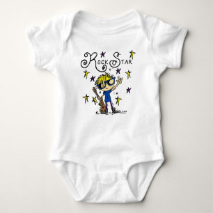Blonde Boy Rock Star Baby Bodysuit