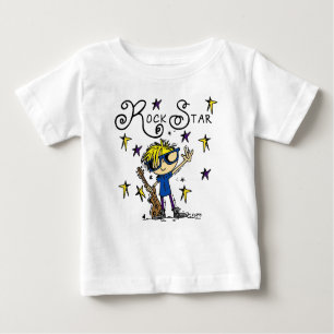 Blonde Boy Rock Star Baby T-Shirt