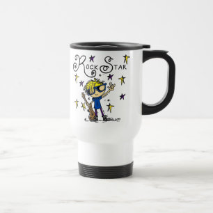 Blonde Boy Rock Star Travel Mug
