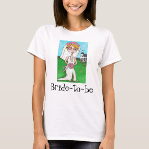 Blonde Bride & Bling - Bride-to-be t-shirt