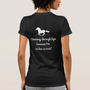 Blonde & Broke - Humour - White Logo T-Shirt