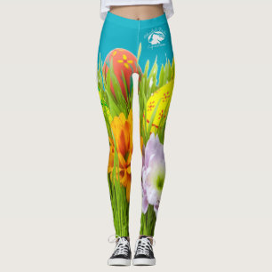 Blonde & Broke - Patterned Leggings - White Logo