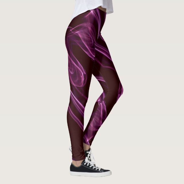 Blonde & Broke - Patterned Leggings - White Logo (Right)