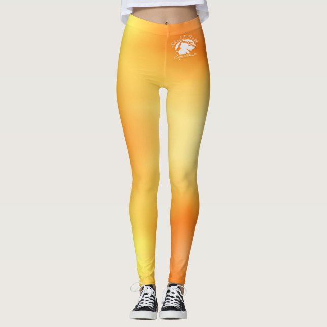 Blonde & Broke - Patterned Leggings - White Logo (Front)