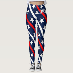 Blonde & Broke - Patterned Leggings - White Logo