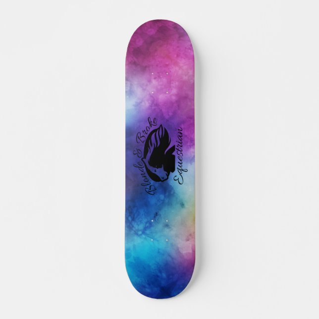 Blonde & Broke - Skateboard - Black Logo (Front)