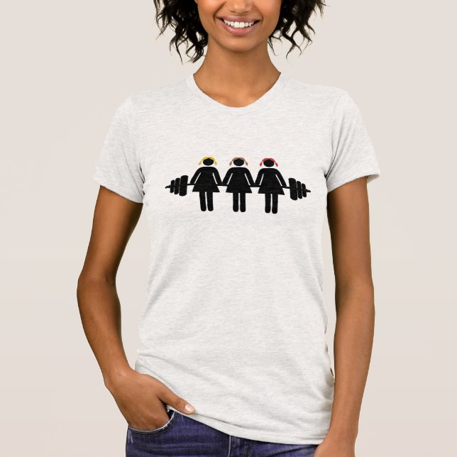 Blonde, Brunette, Redhead T-Shirt (Front)