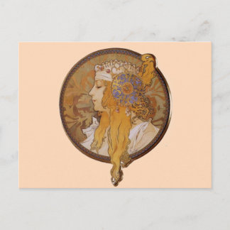 Blonde by Alphonse Mucha Postcard