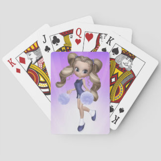 Blonde Cheerleader Playing Cards