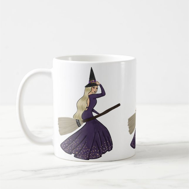 Blonde Chic Witch Mug (Left)