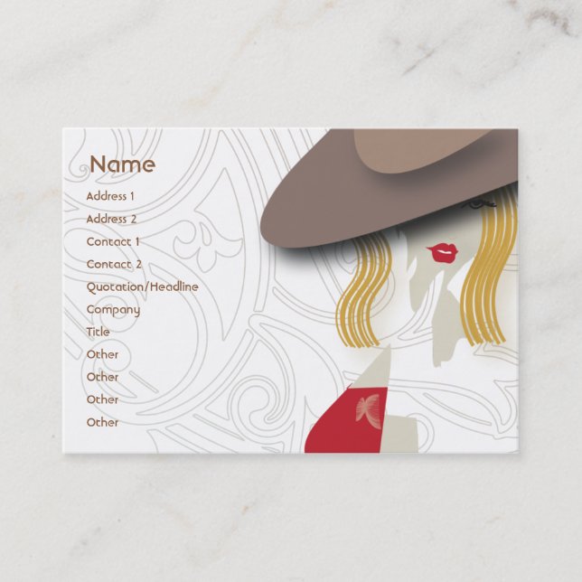 Blonde - Chubby Business Card (Front)