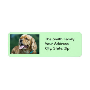 Blonde Cocker Spaniel Label