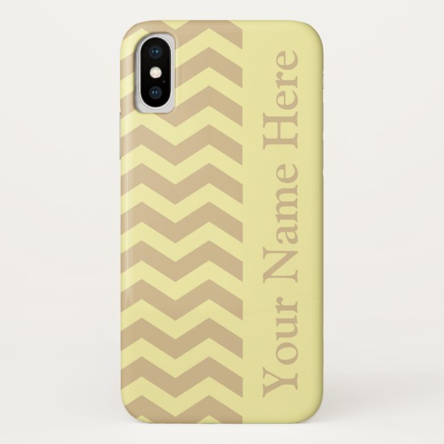 Blonde Cream Neutral Chevrons Case-Mate iPhone Case (Back)