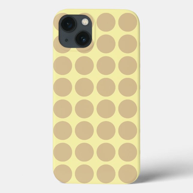 Blonde Cream Neutral Dots Case-Mate iPhone Case (Back)