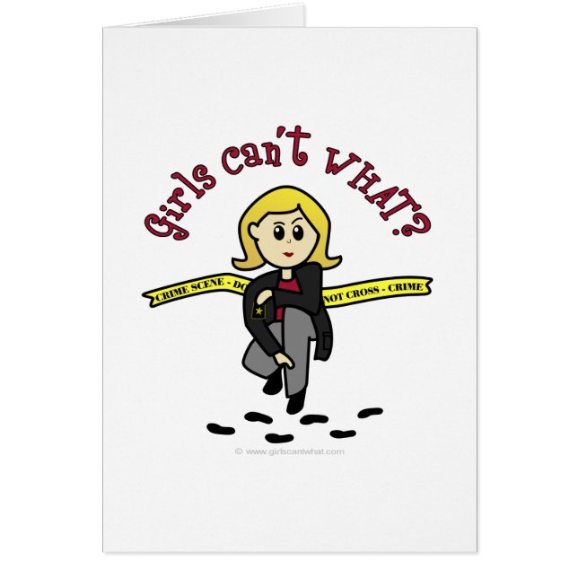 Blonde CSI Girl (Front)