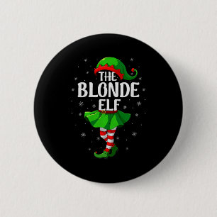 Blonde Elf Christmas Girls Women Elf Squad Xmas Fa 6 Cm Round Badge