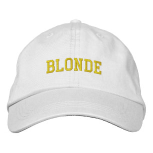 Blonde Embroidered Hat
