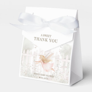 Blonde Fairy Baby Shower Thank You Favour Box