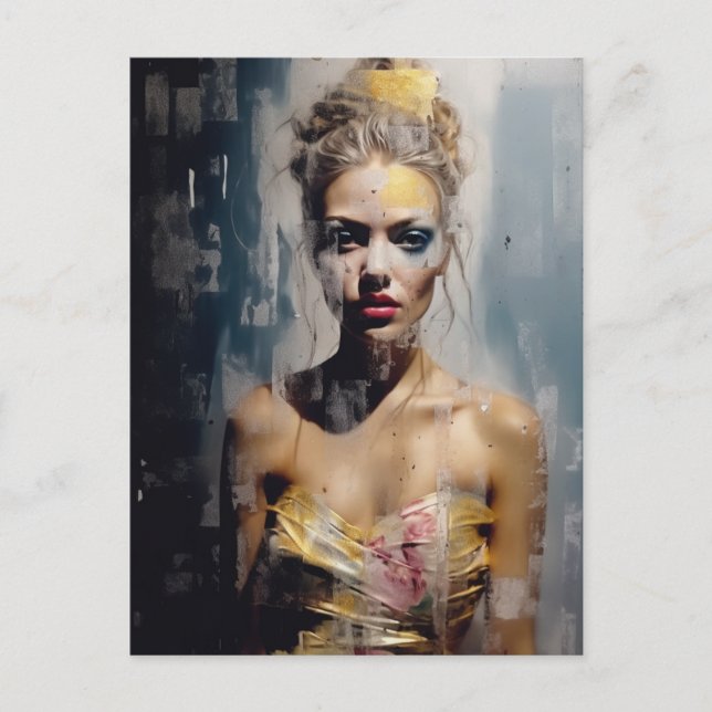 Blonde Fashion Model Photography Postcard (Front)