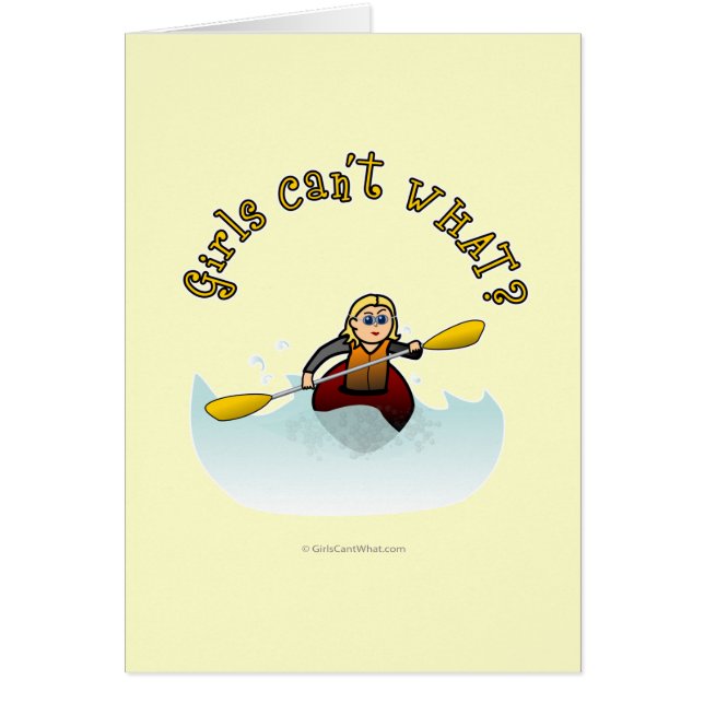 Blonde Female Kayaker (Front)