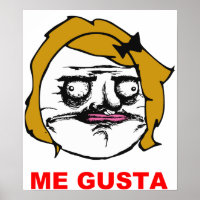 Blonde Female Me Gusta Comic Rage Face Meme
