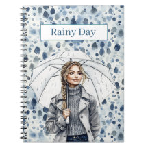 Blonde Female Rainy Day