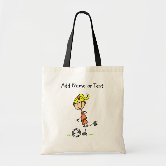 Blonde Female Soccer Player  Bag (Front)