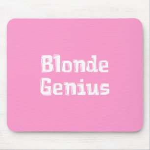 Blonde Genius Gifts Mouse Pad