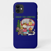 Blonde Girl Crazy For Camping