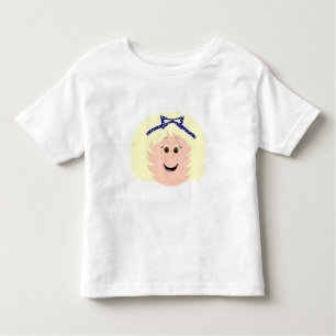Blonde Girl Fun Faces and Graphics Toddler T-Shirt