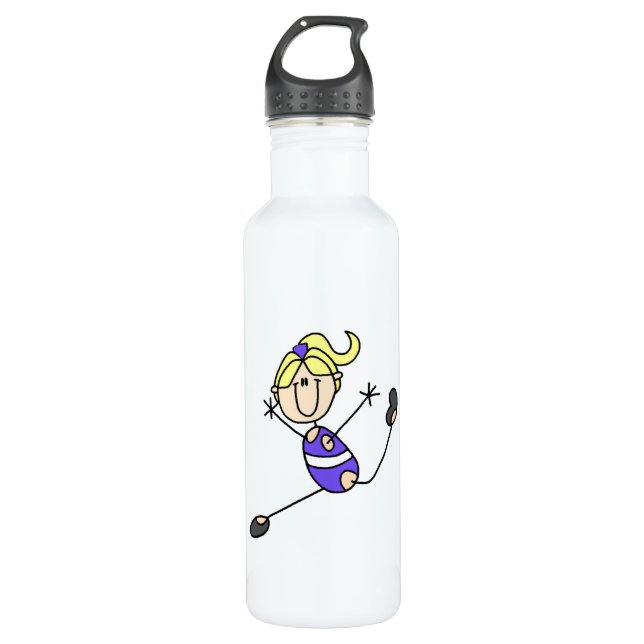 Blonde Girl Gymnast 710 Ml Water Bottle (Front)
