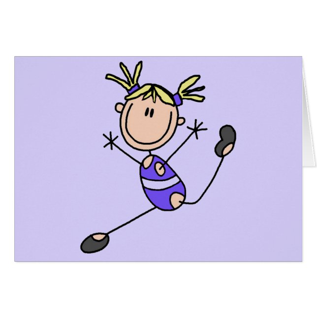 Blonde Girl Gymnast Tshirts and Gifts (Front Horizontal)